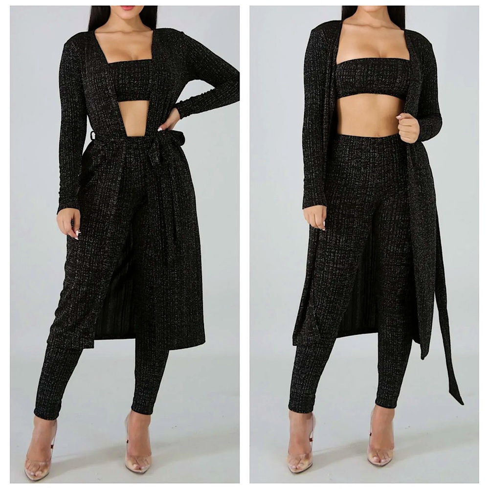 “BLACK & BOUJEE” 3PC SET